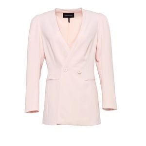 BCBG MAXAZRIA CARLIE DOUBLE-BREASTED BLAZER Potpurri pink Size S